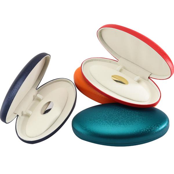Coffret de bijoux en cuir en PU rectangulaire de luxe sur mesure pour emballage de collier de perles fait à la main