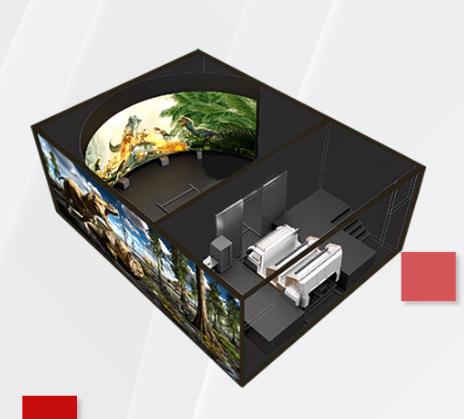 4D 9D Flying Theater Curved Screen Cinema for Theme Parks