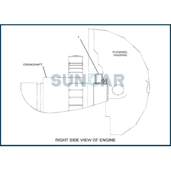 CA1425868 142-5868 1425868 Oil Seal Crankshaft Rear Fits C-A-T Engine C27