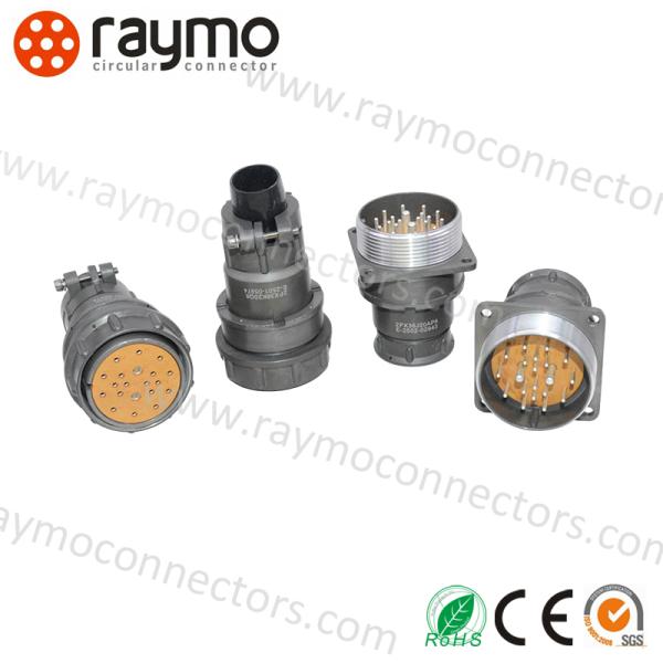 2PM Conector circular de cobre plateado en oro -60-200C