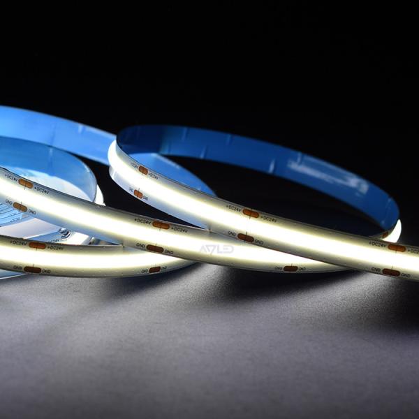 tape light led5M Dot Free Uniform Illumination Chip on board led strip lighting 12W/M Flexible Led Strip Cob 12Vtape lig