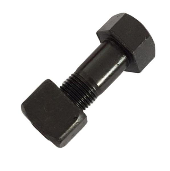 Excavator Attachment Black Low Wear And Tear Hexagon Track Bolt 0S1973 9F9522
