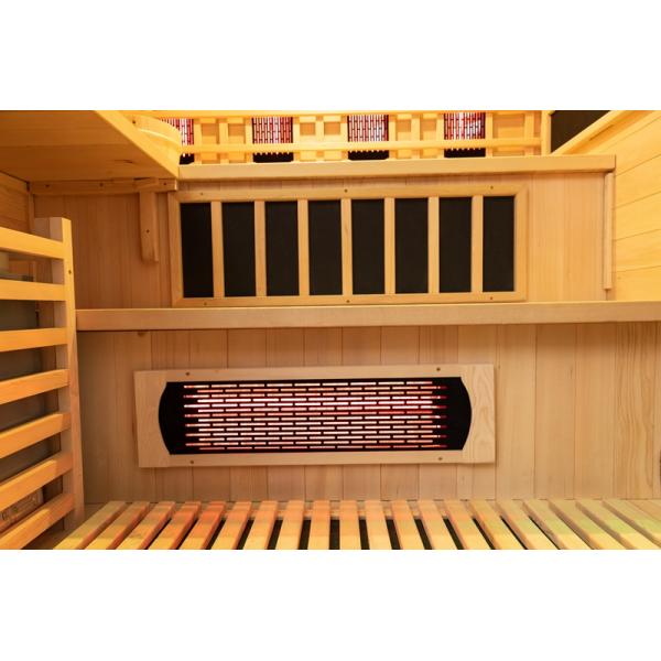 Large Size Solid Wood 4 Person Indoor Infrared Steam Sauna For Home