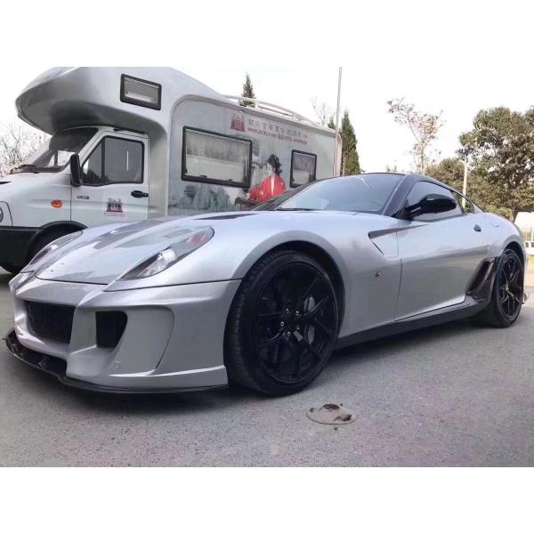 For Ferrari 599 Body Kit 599 Upgraded VORS Style Front and Rear Bumper Side Skirt Spoiler Carbon Fiber Body Kit