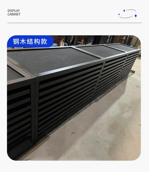 1360mm Tile Display Stand Metal Drawer Cabinet Metal Floor Display With Laminate
