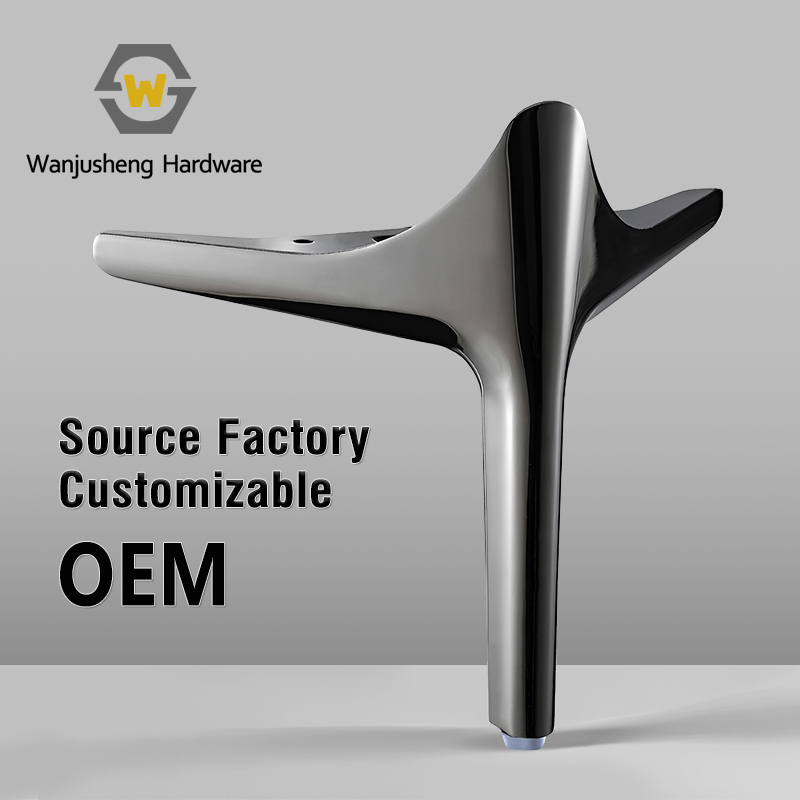 Heavy-Duty Semicircular Fan-Shaped Metal Sofa Legs Modern Minimalist Furniture Hardware with Superior Rust Resistance