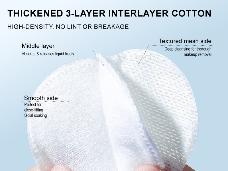 Single Use Lint Free Cotton Pads 100 Percent Pure Cotton Pads For Skin Care