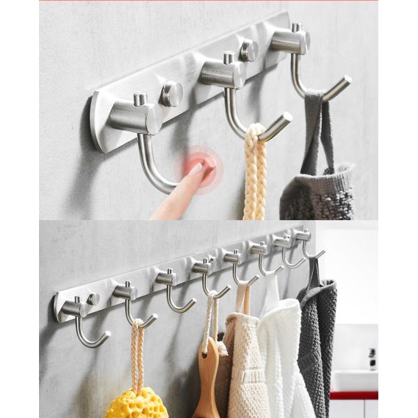 Heavy Duty Stainless Steel Robe Hooks Waterproof Anti Rust for Bathroom
