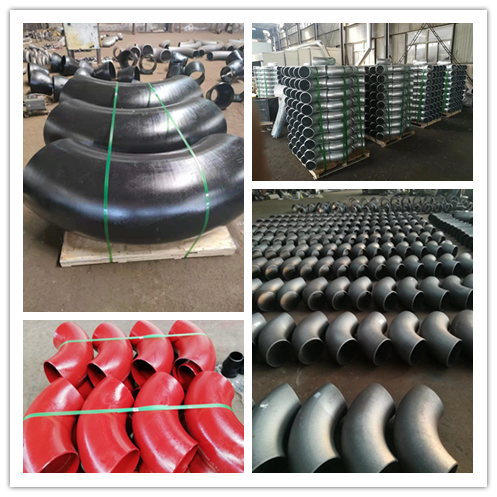 Asme B 16,9 4 pulgadas el codo A234 Wpb de 45 grados tuberías el acero de carbono de las instalaciones