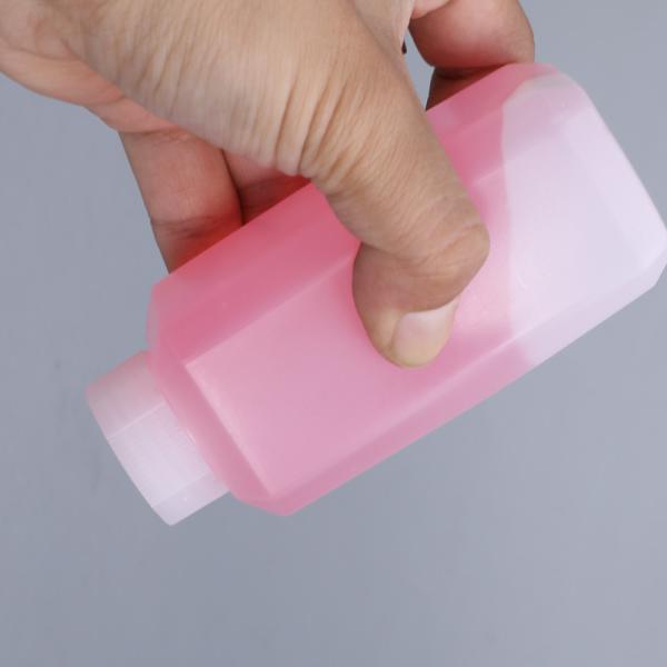 HDPE Quadrado Botalhas de plástico de laboratório Bioquímica Medicina Impressão de etiquetas personalizadas