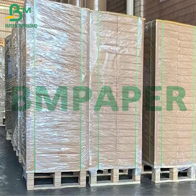 High Stiffness Unbleached Brown Sticky Board Kraft Liner Board For Packaging (1) Доска Брауна доски вкладыша Крафт высокой жесткости небеленая липкая для упаковки