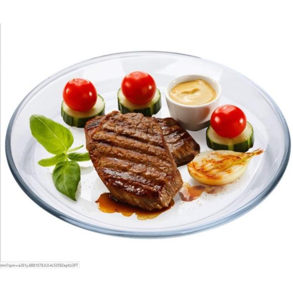 Heat Resistant Borosilicate Round Charger Plates For Micwave