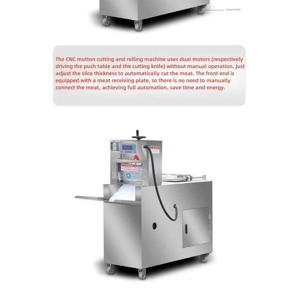 Fully Automatic CNC Operation Meat Slicer Machine for Frozen Meat Adjustable Thickness