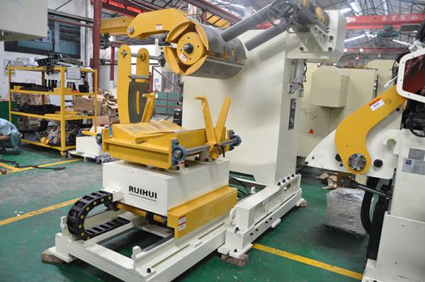Alimentador material pesado hidráulico do perfurador do quadro que endireita a máquina que carimba a automatização