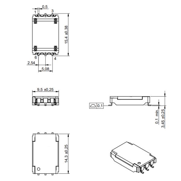 SMD BMS Transformer for Battery Management Systems 74941302