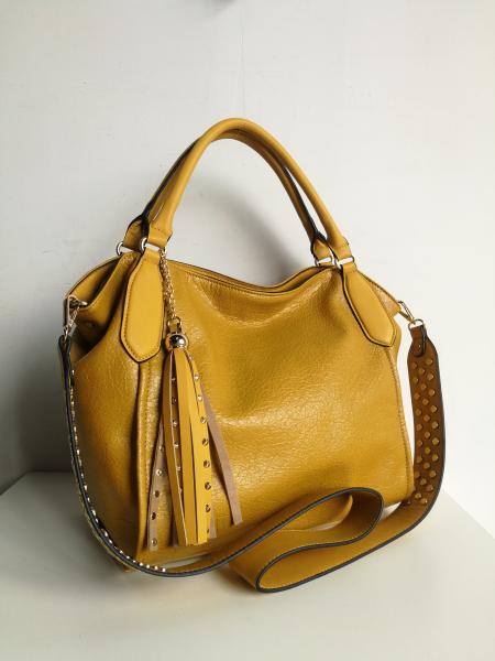 Custom Women Top Handle Satchel PU leather Shoulder Handbags Tote Purse