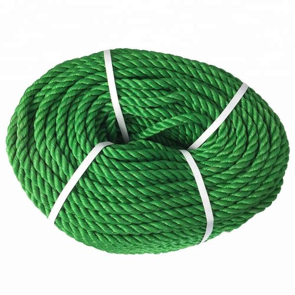 3 Strand Diameter 10mm Green PE Rope Tough and Long-Lasting for Your Business Needs