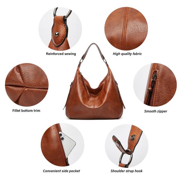 Vintage Leather Tote Crossbody Bag The Perfect Addition to Your Daily School Life