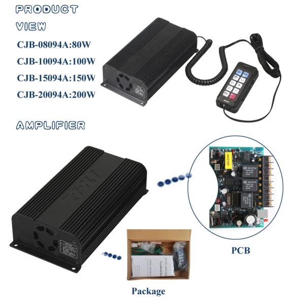 электронная сирена аварийной машины 100В, ручная сирена огня машины скорой помощи полиции