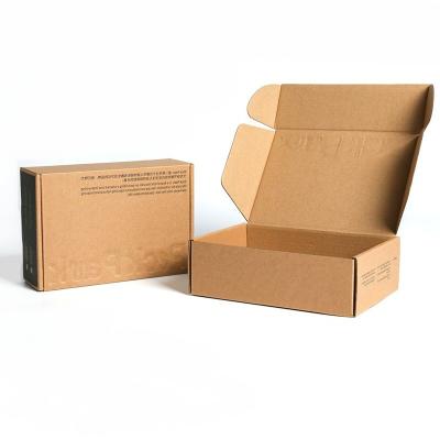 CMYK 4 Color Offest Printing Brown Craft Paper Box for Food Packaging Custom Logo