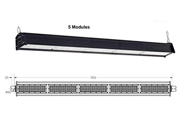 37500LM 100V - 277V Suspended Linear LED Lighting , 250 Watt Led Linear Tube