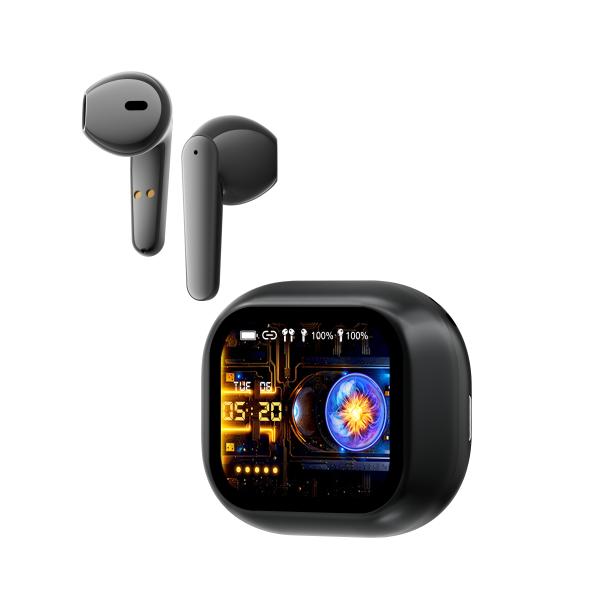 COB Touch TYPE C Charging AI Translator Earphones Bluetooth 5.4 Sports Wireless Headphones