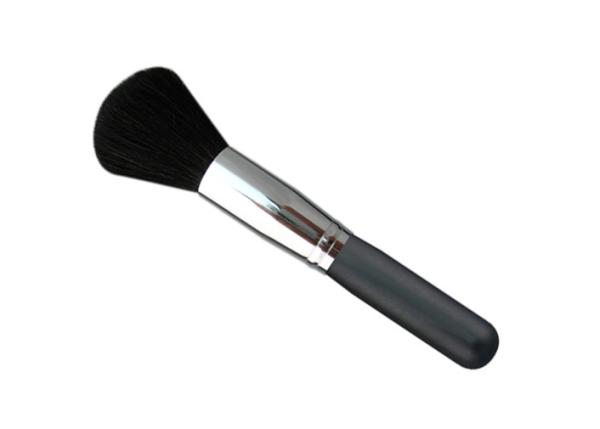 Wooden Handle Copper Ferrule Essential Makeup Brushes Black Goat Hair