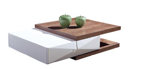 Modern living room rectangle coffee table with drawers
