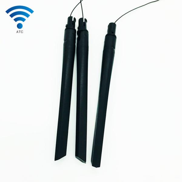 Vertical Polarization Rubber Dual Band 2.4 Ghz 5Ghz Antenna with 100mm 1.13 Cable
