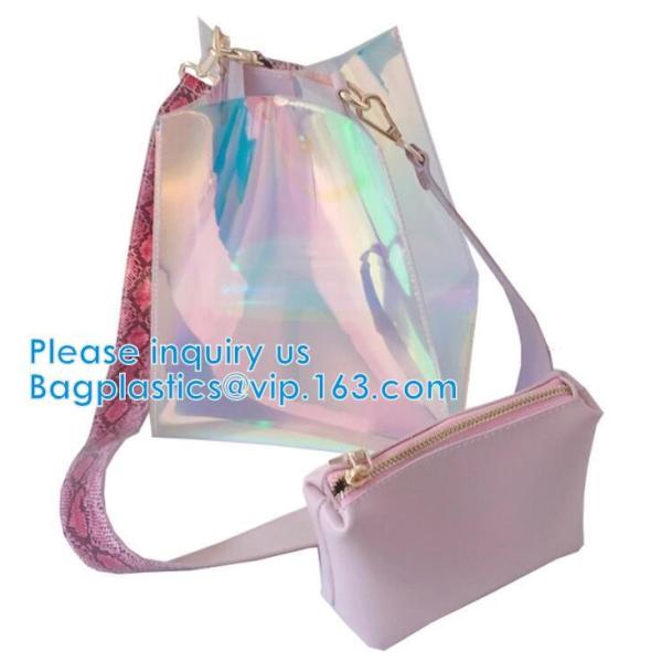 Travel Pouch, Manufacture Clear PVC Zipper Puller Cosmetic Bag,Holographic Travel Pouch Cosmetic Bag Envelope Clutch Bag