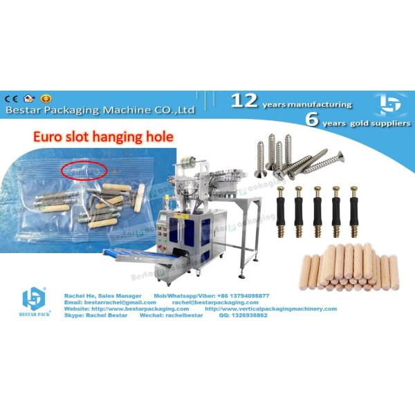 Bestar counting packing machine with three vibrations for hardware pack in pouch with euro hole