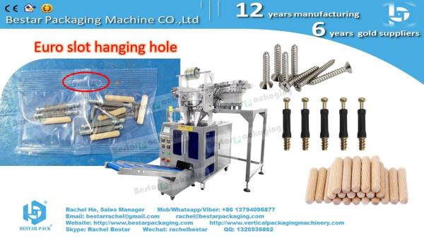 Automatic counting packing machine with 3 vibration hoppers for sewing machine components