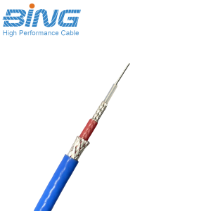 75 Ohm TRX179 Triaxial Cable Dual Shielded PTFE Insulation for Audio RF EMI