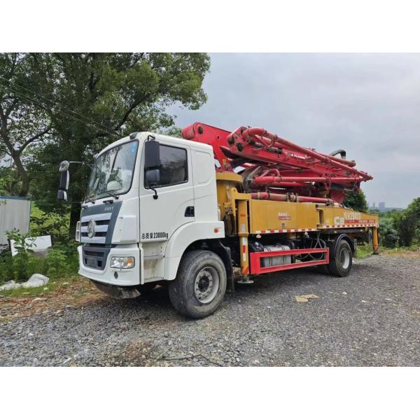 37 metros y mini camión de bombeo de hormigón. Altura de alimentación del stock 1400 mm 10050 * 2530 * 4000 mm