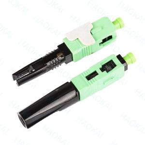 0.3db 60mm SC APC Fast Connector SM FTTH Fiber Optic Quick Connector