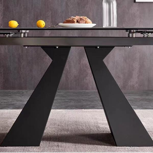 Luxurious Square Extendable Dining Room Table Rectangle 4 10 Seater
