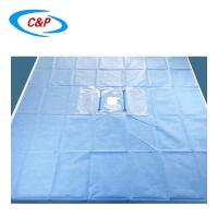 Serviette stérile de drap chirurgical ophtalmique de PE de pp avec le double bleu de poche