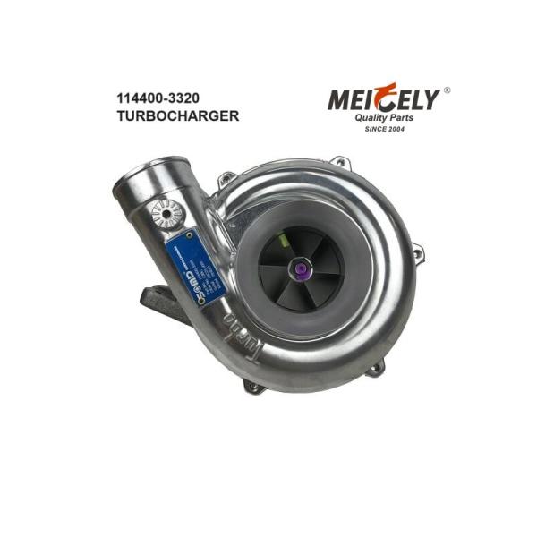 Turbocompressor RHE6 114400-3320 VA720015 114400-3320 E61CND-S0015G 6T611 Hitachi Excavator EX200-5 com motor 6BG1T