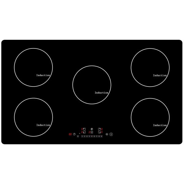 Smooth Surface 7600w 900×520 Five Ring Electric Induction Hobs