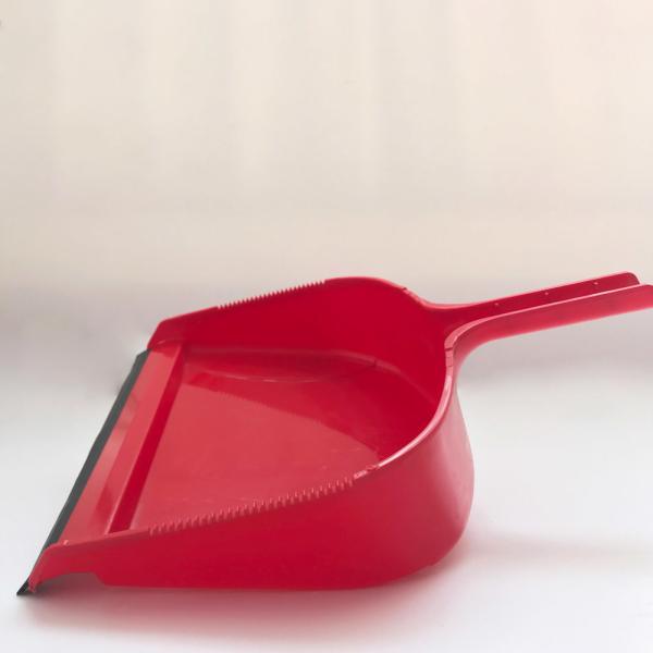 Clip On Heavy Duty Dustpan Blue Plastic Easy Grip Rubber Edge Detailed Sweeping Debris