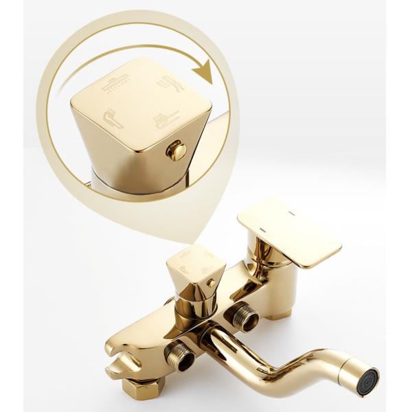 Ливня изделий нержавеющей стали 304 набор Bathroom золота санитарного роскошный