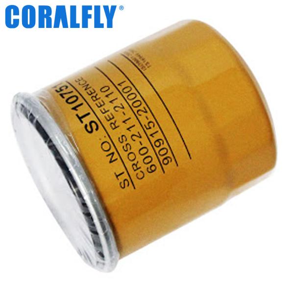 100psi 600 rotation de filtre à huile de 211 2110 KOMATSU dessus