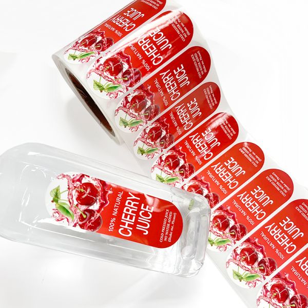 Premium Personalized Custom Printing Adhesive Use-for Water Juice Bottle Labels Waterproof Adhesive Label Printing