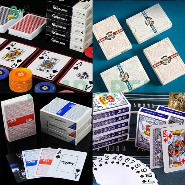 300g High Stiffness  Double - Sided Coated Playing Card Board Black Core Paper
