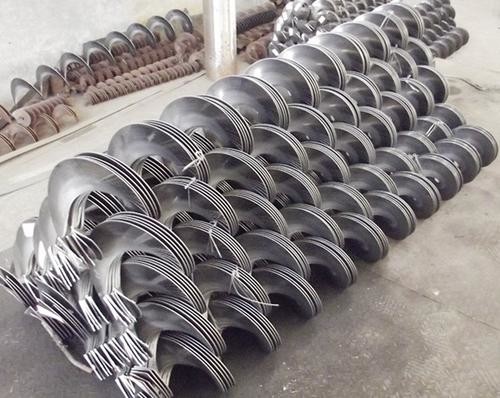 Zinc White Screw Belt Conveyor , 250mm Silo Screw Conveyor