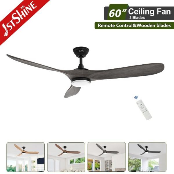 O ventilador de teto de madeira personalizado da 1stshine com luz é a adição perfeita para qualquer espaço.
