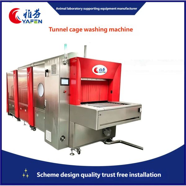 Laboratory Tunnel Cage Washing Machine, Continuous Washing and Disinfecting Machine for Animal Rat Cages and Rabbit Cages