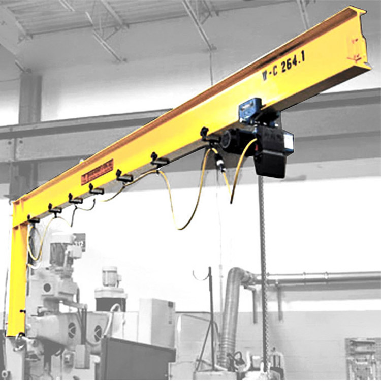 High Quality 360-Degree Rotation Fixed-Column Jib Crane with Customizable Boom Length for Factory/Warehouse Use
