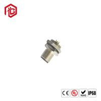 Campo Wireable da porca de M12 5 PIN Male PG7 em linha reta um acoplamento do metal do conector circular do código