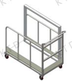 Trolleybus industrial vertical con tubo de aluminio sin corrosión electrolítica